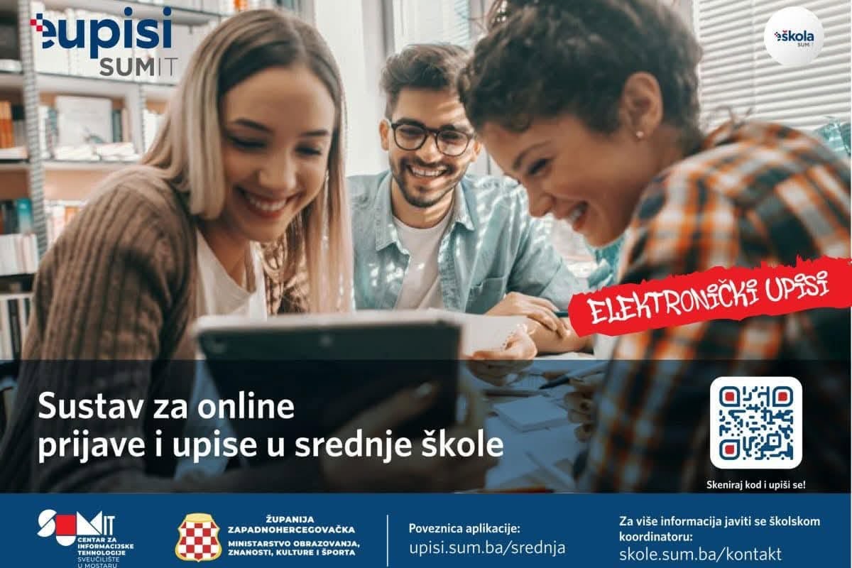 Obavijest za upise u prve razrede srednjih škola ŽZH